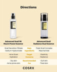 COSRX Advanced Snail Radiance Dual Essence โ 80ml